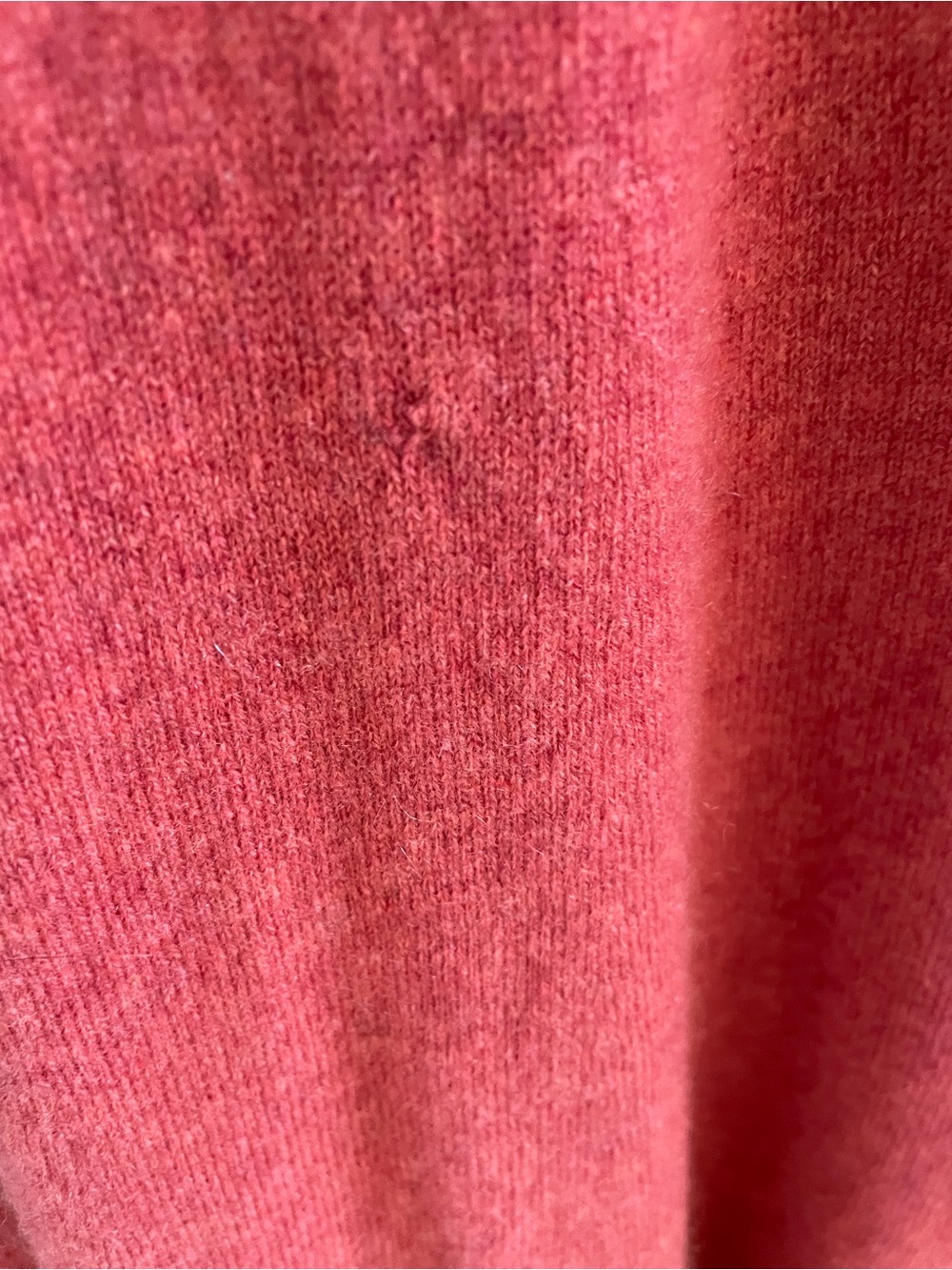 Lafayette 148 New York Coral Orange Button-Front Cashmere Cardigan M - Picture 4 of 6